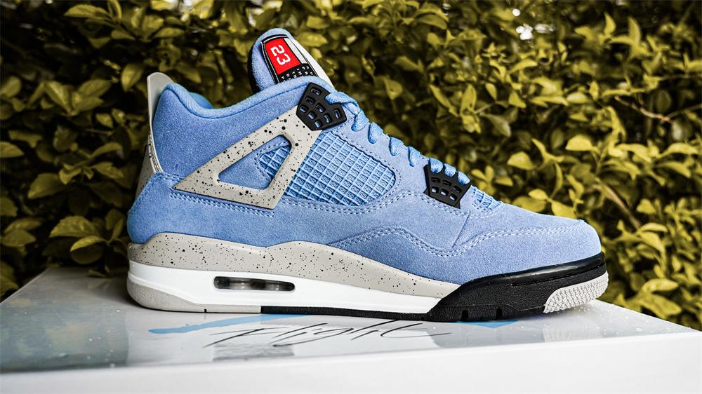 PK GOD Jordan 4 Retro University Blue RETAIL MATERIALS READY TO SHIP